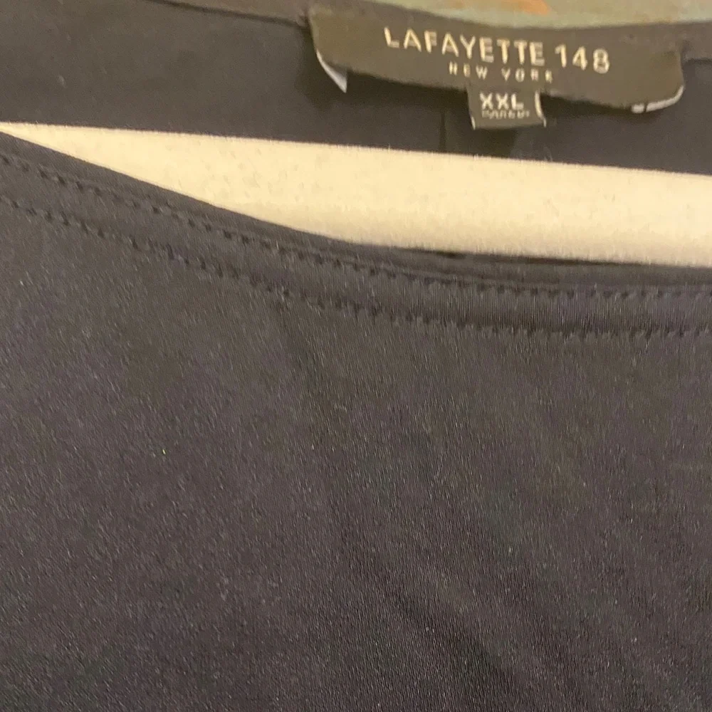 Lafayette 148 New York Black Blouse - Picture 6 of 12